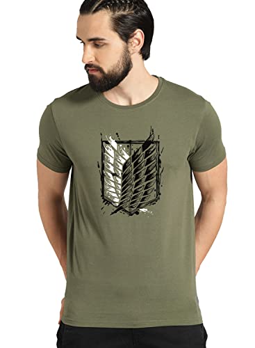 ADRO Mens Attack on Titan Cotton T-Shirt (2XL)