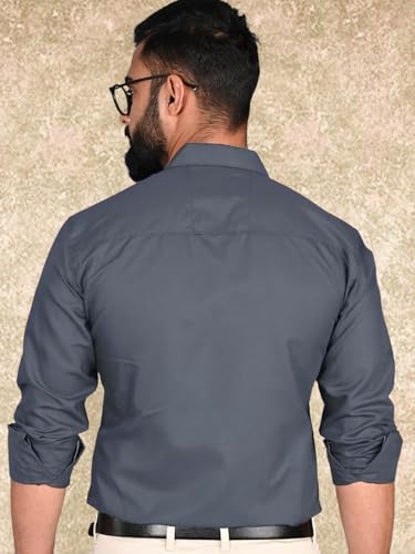 Pinkmint Casual Shirt for Men Regular Fit Long Sleeve Shirt Suitable for Event, Formal Wear