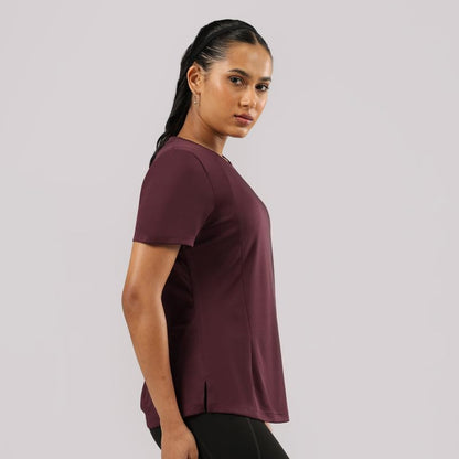 BlissClub CloudFlex Round Neck Tee, Weightless Comfort All Day Long, Feels Like Second Skin, Flattering fit,Insanely Lightweight