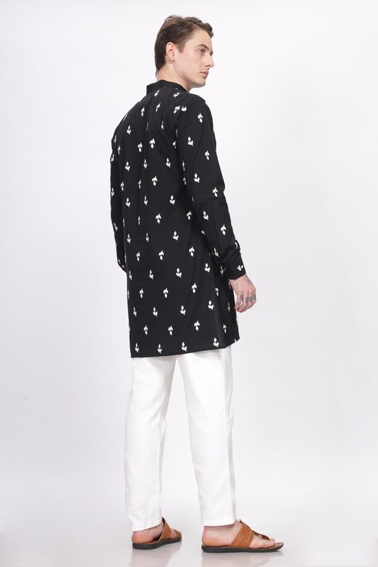 Be Active MenS Traditional Embroidered Full Sleeves Kurta || Cotton Kurta For Men || Men Kurta For Wedding || Kurta For Men (A-