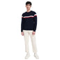 Bewakoof Mens Striped Blue Round Neck Full Sleeve Sweater