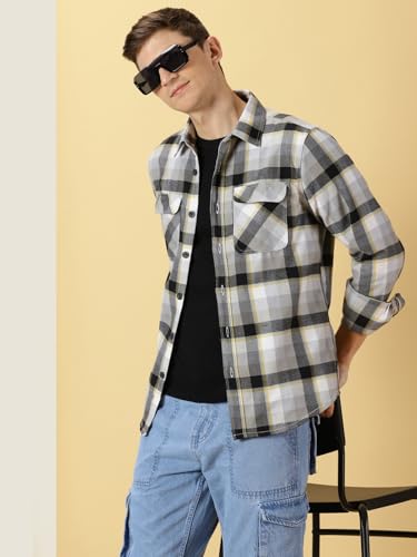 Thomas Scott MenS Regular Fit Shirt (Ts1173_Black