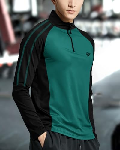 EYEBOGLER Men Polo Neck Solid Full Sleeve Regular Fit T-Shirt
