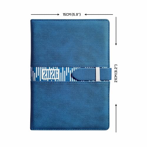 Anupam Slide Diary 2026 With Dates, 80 Gsm Full Page Per Day With Monthly Calendar, New Year Diary 2026 Size A5 (21X14Cm) 365 Da