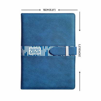 Anupam Slide Diary 2026 With Dates, 80 Gsm Full Page Per Day With Monthly Calendar, New Year Diary 2026 Size A5 (21X14Cm) 365 Da