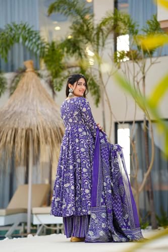 Wedani Anarkali Kurta Set for Women Blue