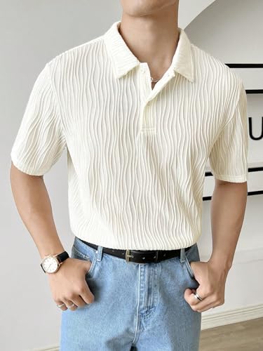 Leriya Fashion Cotton T-Shirt For Men  Soft Breathable Fabric | Regular Fit Half Sleeve Collar Tee For Summer Casual Wear (Avail