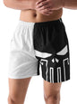 The Souled Store Official Marvel: Punisher Men And Boys Black And White Graphic Printed Boxer Shorts