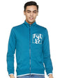 FYLTR Mens Casual Stand Collar Jacket With Rib Details - Full Zipper | Full Sleeve Branding | Casual Winterwear For Men