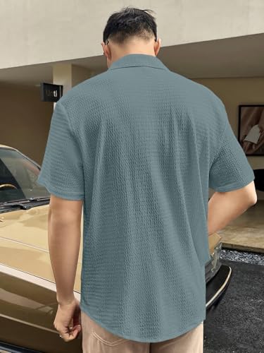 Greciilooks For Casual Stylish Polycotton Regular Formal Shirt Grey