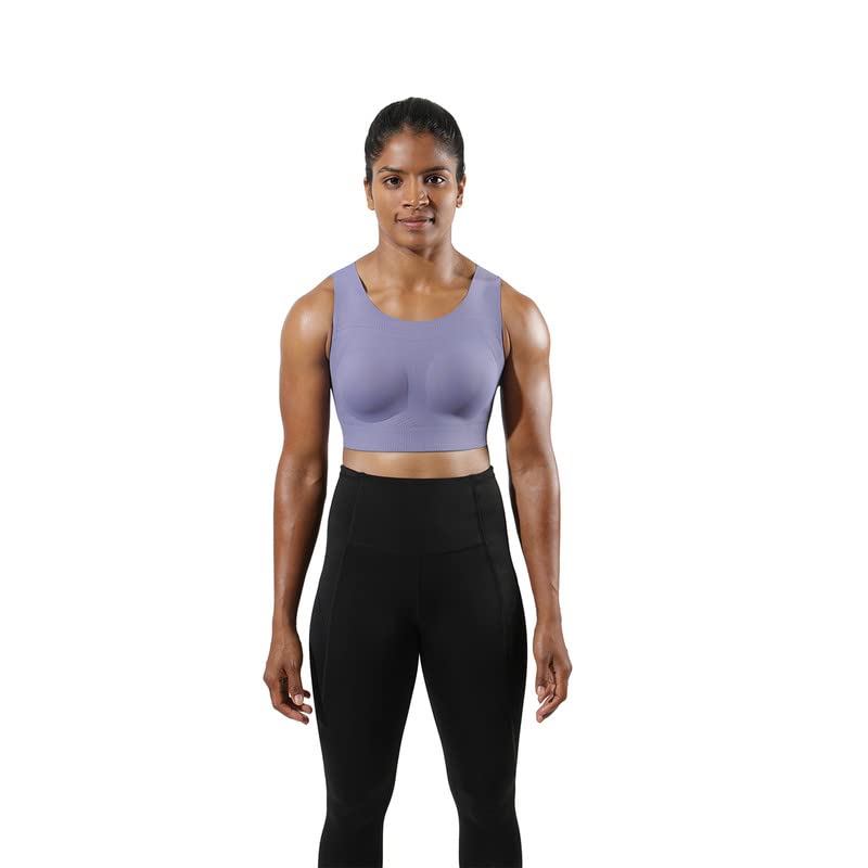 BlissClub Power Up Sports Bra | 3X More Bounce Control | Polymer Glue | Moulded Cups | Seamless Bra | Sports Bra for Women