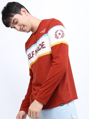 Ketch MenS Slim Fit T-Shirt (Khts000254_Maroon