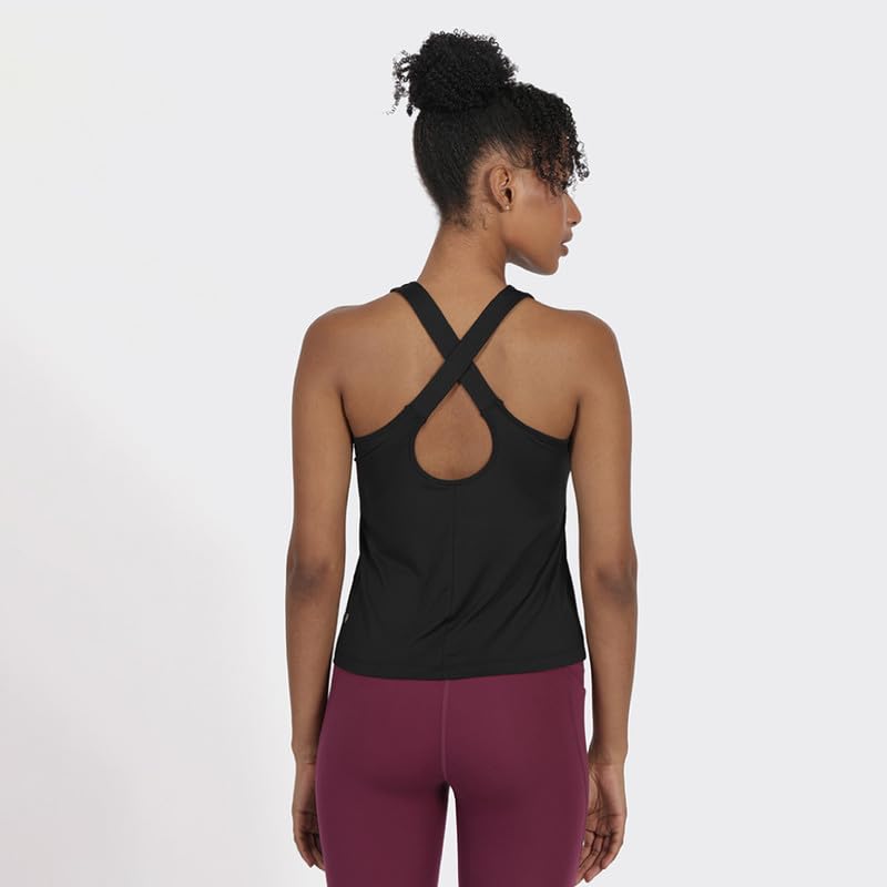 BlissClub Women Aerocool Training Tank - Crossback | Breathable Design | Crossback Tank | Ventilated mesh Panel