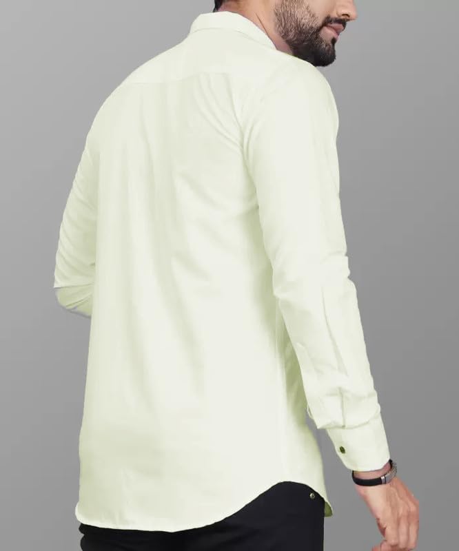 Tee Projekt Casual Cotton Long Sleeve Shirt for Men Formal Wear Regular Wear