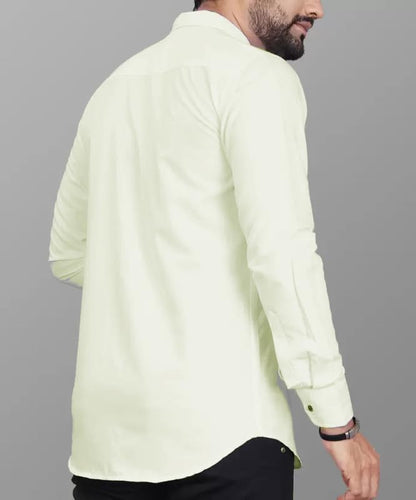 Tee Projekt Casual Cotton Long Sleeve Shirt for Men Formal Wear Regular Wear