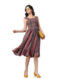 Style Quotient Women Printed Multi Color Sleeveless Dress