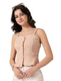 Style Quotient Women Peach Sleeveless Top