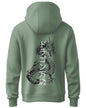 ADRO Mens Hoodies with Hail The Dragon Puff Backside Printed, 100% Cotton 340GSM. (H23-M-DRA-PT_Pista_XL)
