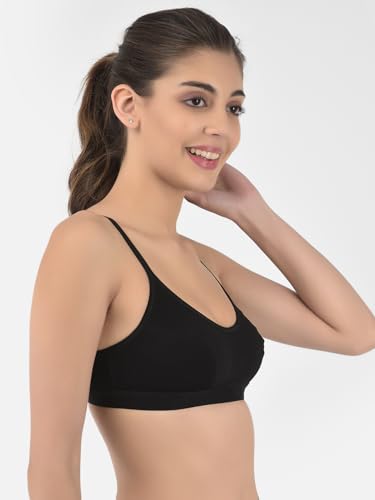 Softline Womens 100% Cotton Wire-Free Non-Padded Bra Combo | Breathable & Soft Fabric | Full Coverage & Everyday Comfort (Pack