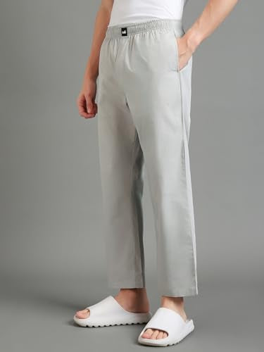 Bewakoof MenS Solid Cotton Pyjamas - Regular Fit