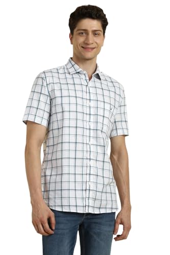 Allen Solly Men Slim Fit Casual Short Sleeve Shirt