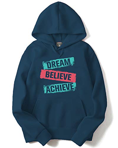 ADRO Printed Hoodies/Sweatshirts for Men & Women (H-M-DBAA-SB_Teal_L)