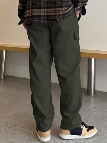 Greciilooks MenS Regular Casual Pants (Gl-Tp-1079_Green