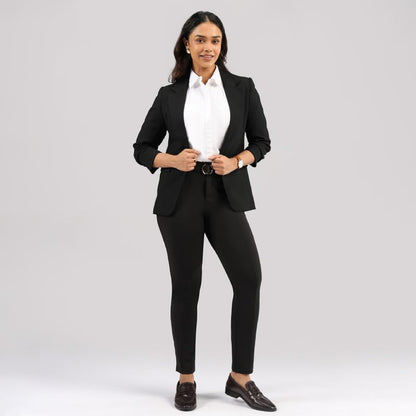 Blissclub Ultimate Cigarette Pants | 2 Pockets| Insanely Stretchy |Pintuck Designs