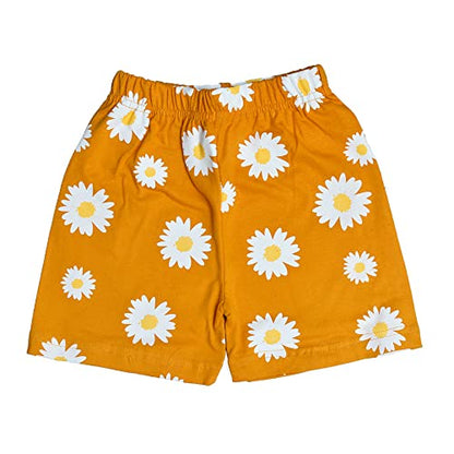 T2F Girls Cotton Printed Shorts(Pack of 5)