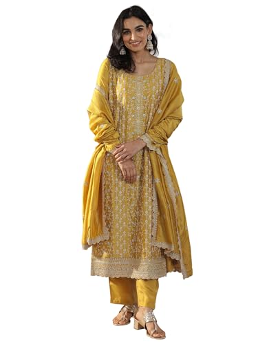 Libas WomenS Silk Blend Kurta Sets (49521R