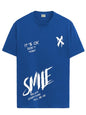 ADRO Mens Smile Printed Cotton T-Shirt_RN24-L2-SMILE-RB-XL Royal Blue