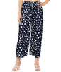 Aarika Girls Casual Dark Blue Colour Printed Nylon Palazzo-(12-13 Years-14-15 Years)-(New_Pl-Kg-11-Blue-36)