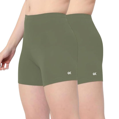 Xjarvis Lucia Shorts For Women Stretchable, Yoga Shorts Soft, Squat-Proof & Breathable, Cycling, Running For Skin Fit Tights & G