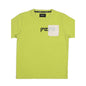 Pepe Jeans Cameron Jr Placement Print T-Shirt, Neon Green, 10
