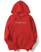 ADRO Fearless Printed Hoodie/Sweatshirt for Men (H22-M-FRL-RD_Red_S)