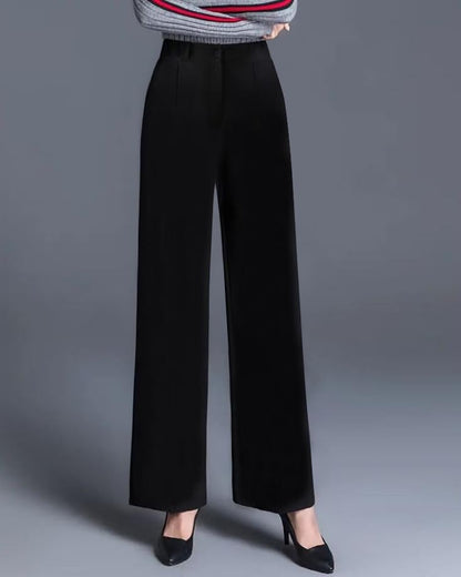 Toochki Premium Womens Black Slim 4-Way Stretch Formal Trousers (Flexi-Waist | Easy Care | Desk-to-Dinner)