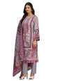 Varanga Women Ethnic Floral Mirror Embroidered Pakistani Kurta With Trouser & Dupatta