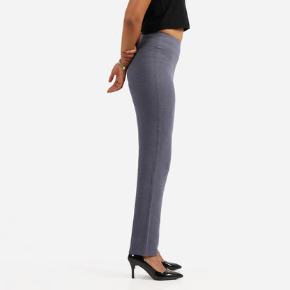 BlissClub Womens Pants (Werkit_Straight_Hema Herringbone-Navy