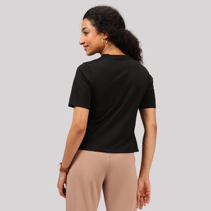 BlissClub Cotton Pro High Neck Top, Cotton-Like Comfort, Sweat-Free Confidence, Chic high Neck, Flattering fit