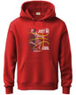 ADRO Mens Cotton Blend Neck Hooded Sweatshirt (H24-BCL-RD_Red