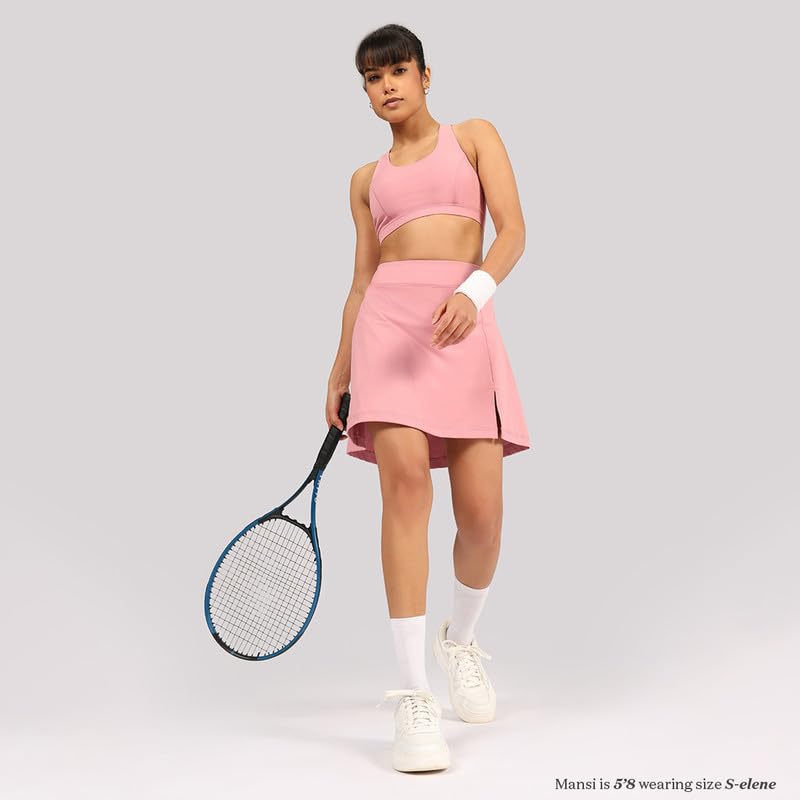 BlissClub Ultimate Skorts | in-Built Shorts | Side Pocket | Side Slit at Hem | Invisible Back Pocket | CloudSoft TM Fabric