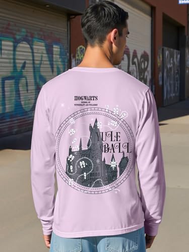 Bewakoof Official Marvel Merchandise Hogwarts Mens Graphic Print Regular Fit Full Sleeve Round Neck Cotton Jersey T-Shirt_65983