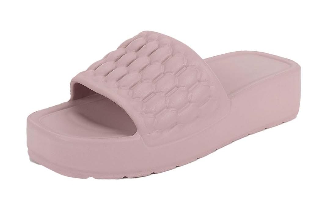 Ortho Joy Eva Sliders For Women || Waterproof & Everyday Flip Flops For Ladies || Slippers With Cushion Foot Bed || Anti-Slip So