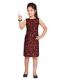 Aarika Girls Knee Length Dress (DDR-1600_Red_32)
