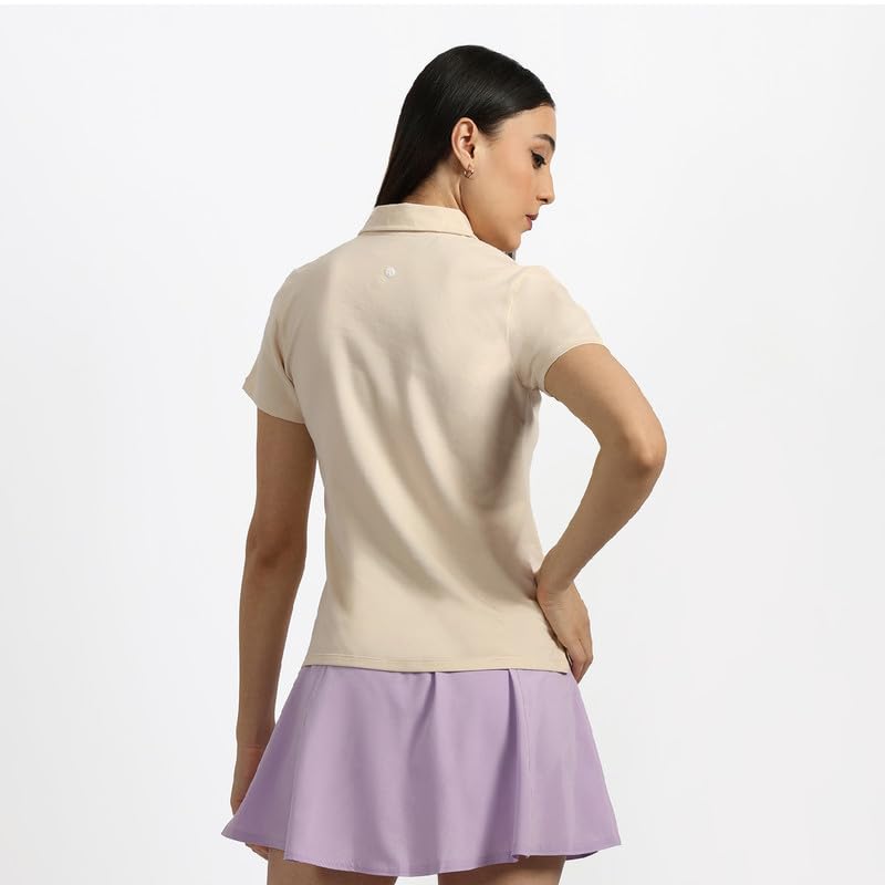 BlissClub Women The Last Tee - Polo Neck tee | Womens t-Shirt | Half Sleeves | Last 750+ Washes | Cotton Tee