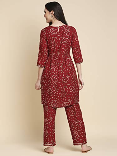 anubhutee Women Rayon Regular Kurta with Trouser Set