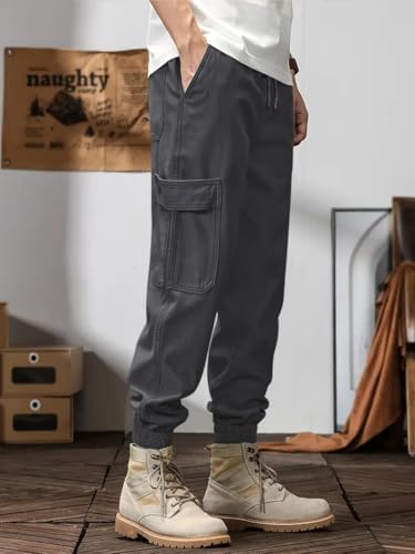 Leriya Fashion MenS Cargo Pants With Pockets | Cotton Joggers For Men | 6 Pocket Jeans Pant | Casual Trousers For Men (Lf-Tp-11