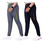 Tee Projekt Lycra Combo Soild & Zippered Pockets Style Regular Fit Track Pant for Men Jogger, Gym Wear, Yoga