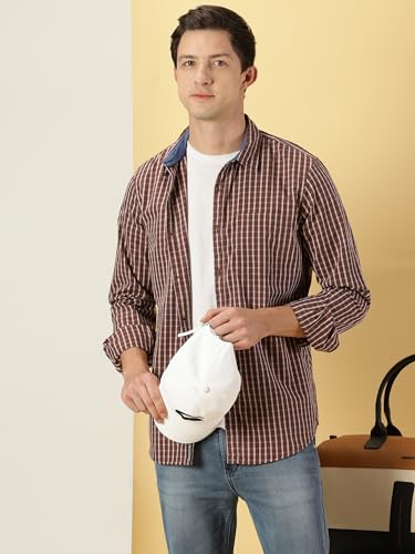 Thomas Scott Mens Slim Fit Shirt (TS1141_Brown