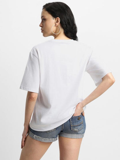 Juneberry Pure 100% Cotton Oversized Loose Baggy Fit Drop Shoulder Latest Aesthetic & Cool Graphic Prinred Half Sleeve T-Shirts